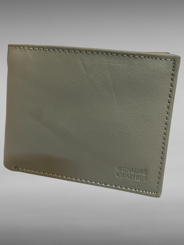 Men's Genuine Leather Bi-Fold Wallet