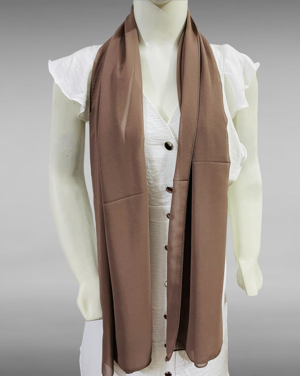 Chiffon Plain Hijab Scarf