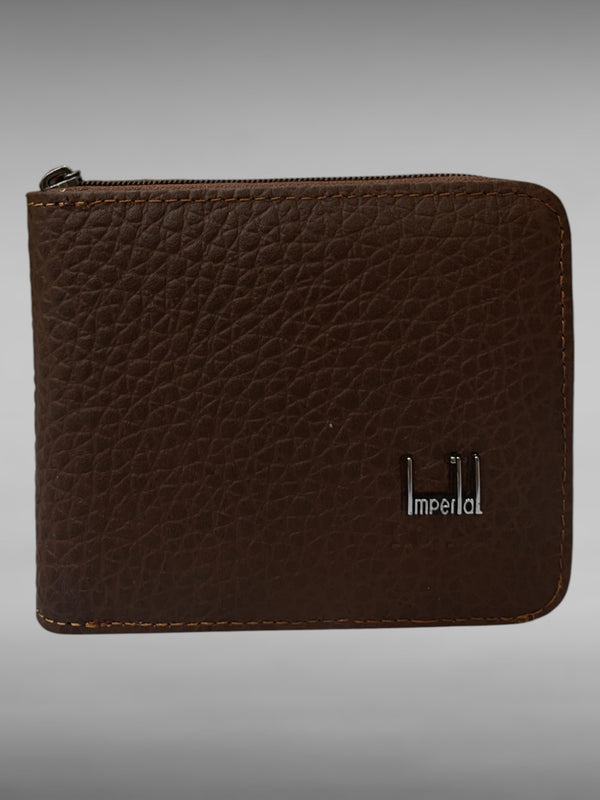 Imperial Horse Brown Textured Leather Wallet