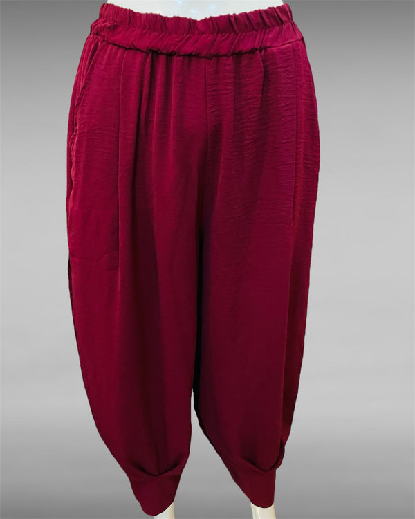 Women's Relaxed Drop-Crotch Tapered Pants