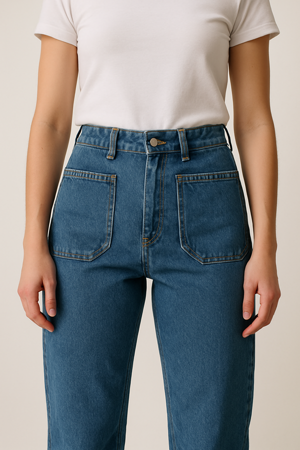 Paper Bag Style Jeans