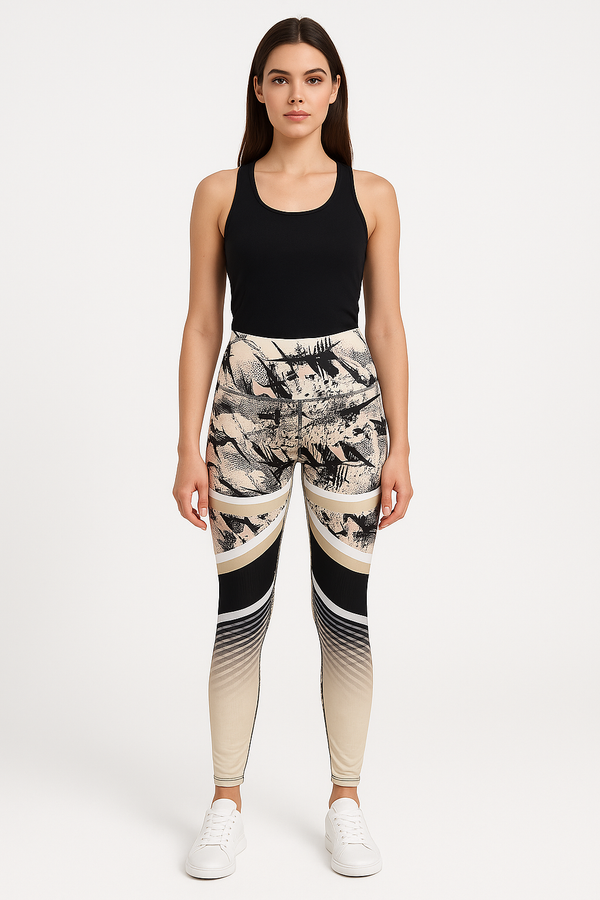 Women's Printed Stretch Leggings – High Waist Activewear